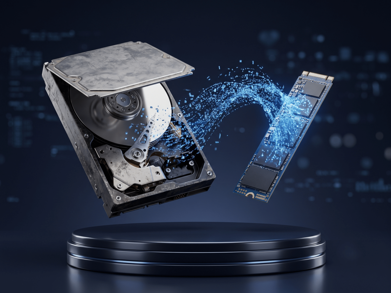 Cambio de disco duro a SSD en laptop en Huamachuco
